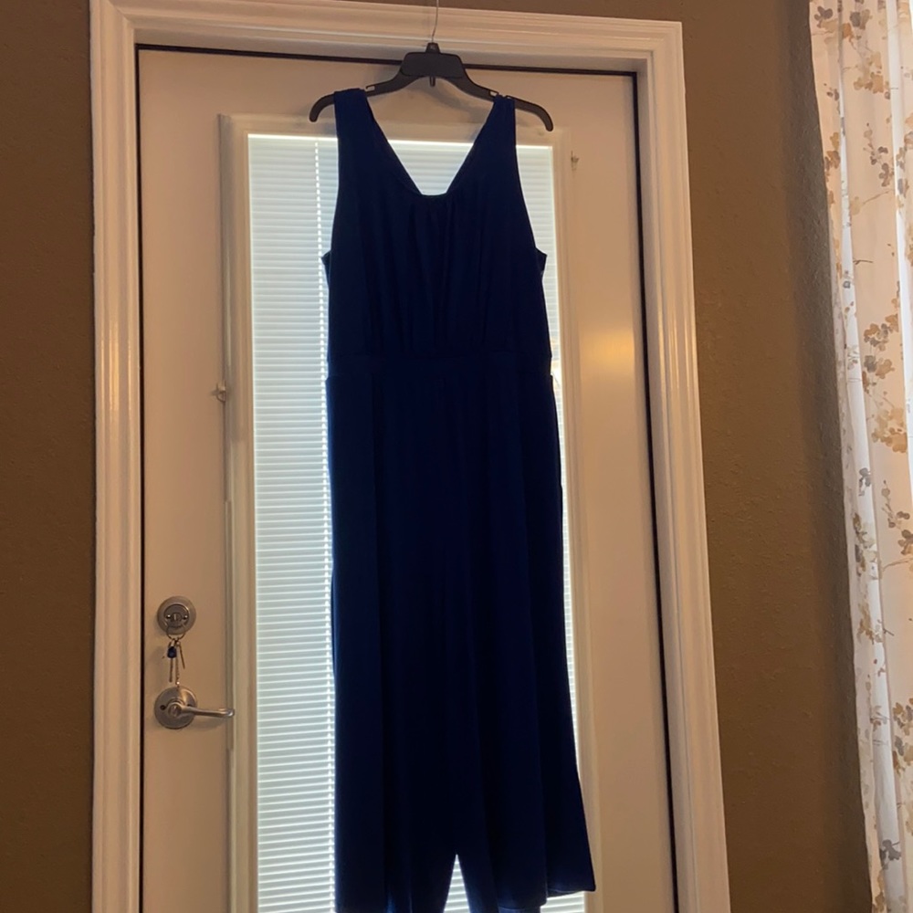 Blue jumpsuit